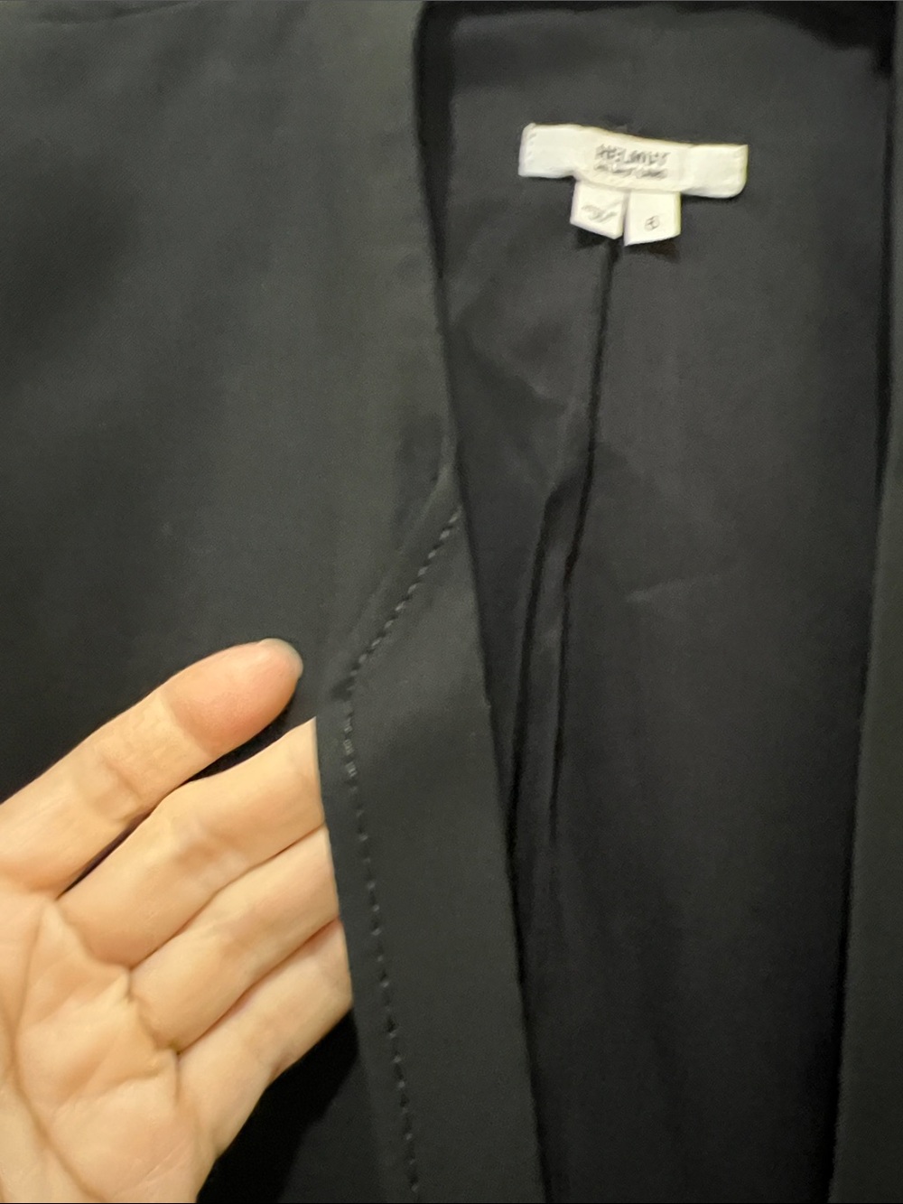 Helmut Lang Black Single-Button Blazer (sz 6) - Picture 3 of 9